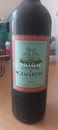 Bordeaux Bordeaux supérieur Château Camarsac Sélection Vieilles Vignes 2016
