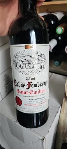 Bordoja Saint-Émilion Clos Rol de Fombrauge 2016
