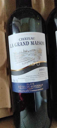Bordeaux Blaye-Côtes-de-Bordeaux Château La Grand Maison 2012