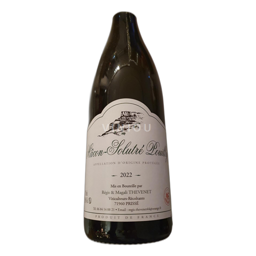 Burgundija Mâcon supérieur Domaine Thevenet Mâcon Solutré Pouilly 2022