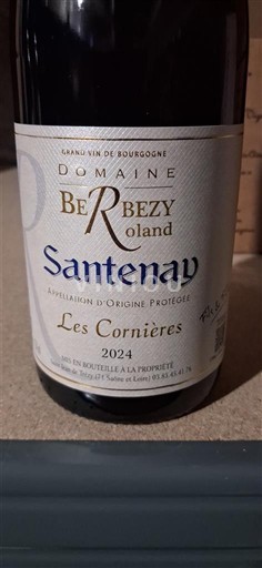 Burgundi Santenay Domaine BeRezy Roland Les Cornières 2024