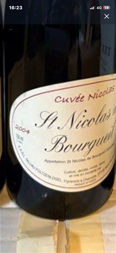 Lugina e Luarës Shën Nikolla i Burgelit Domaine Fuzeau-Fuzeau-Grel Nicolas 2004