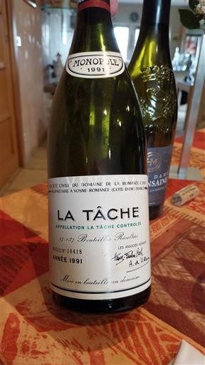 Burgundi La Tâche Grand Cru Domaine La Romanée-Conti La Tâche 1991