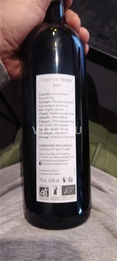 Лангедок Терасе ду Ларзак Domaine Caujolle-Gazet Vent de Terre 2021