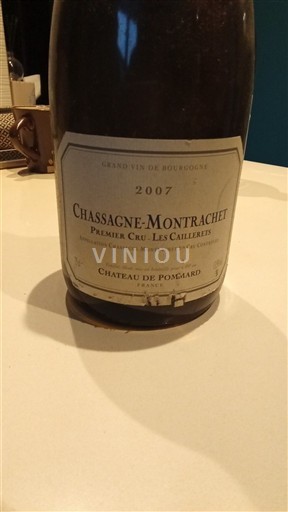 Burgundi Chassagne-montrachet Premier Cru Château Pommard Premier Cru - Les Caillerets 2007