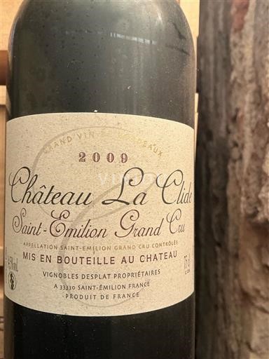 Bordo Сент-Емилион Гранд Кру Grand Cru Château La Clide 2009