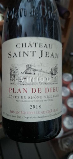 Vale do Ródano Não especificado Château Saint Jean Plan de Dieu 2018