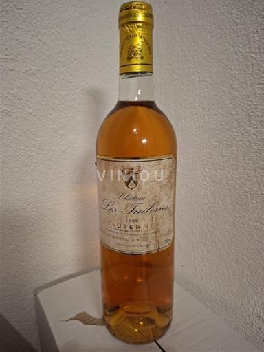 Bordeaux Sauternes Château Les Tuileries RECOLTANT LANGON 33 MIS EN BOUTEILLE AU CHATEAU 1996