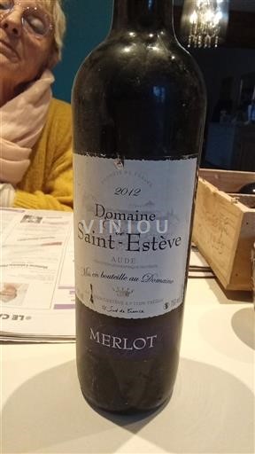 Lengdok dhe Rusionjë Aude Domaine Saint-Estève Merlot 2012