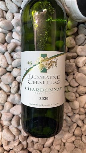 Languedoc og Roussillon Pays d'oc Domaine Challias Chardonnay 2020