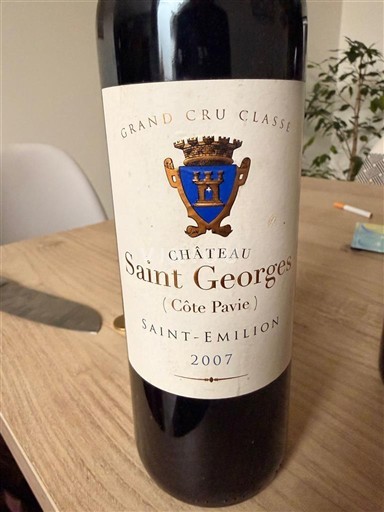 Bordeaux Saint-Émilion Grand Cru Château Saint Georges (Côte Pavie) 2007