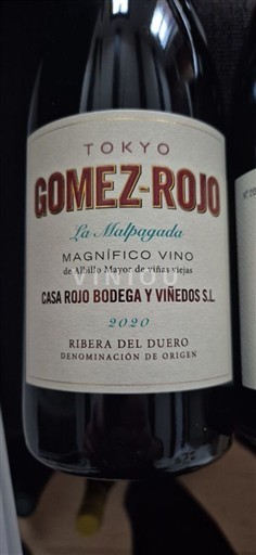 Kastilja dhe Leoni Ribera del Duero Casa Rojo Bodega y Viñedos S.L Gomez-Rojo La Malpagada 2020