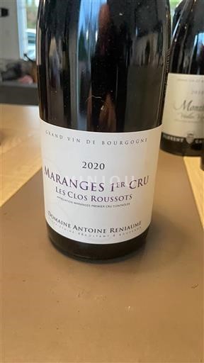 Burgund Ikke spesifisert Premier Cru Domaine Antoine Reniaume Les Clos Roussots 2020