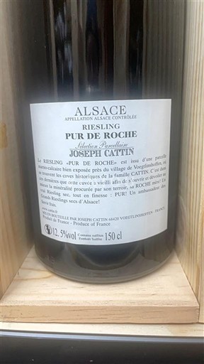 Алзас Аласас Joseph Cattin Pur de Roche Sélection Parcellaire 2018