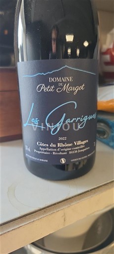 Рона долина Кот дю Рон села Domaine Petit Margot Les Garrigues 2022