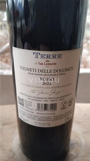 Trentino-Alto Adigio Vigneti delle Dolomiti Tenuta San Leonardo Terre 2022