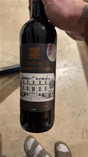 Bordeaux Bordeaux Supérieur Château Ancienne Tuilerie 2018