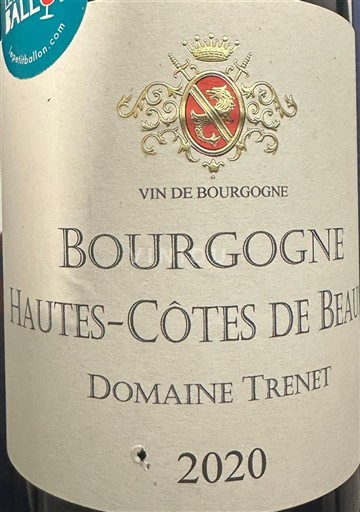 Borgoña No especificado Domaine Trenet 2020