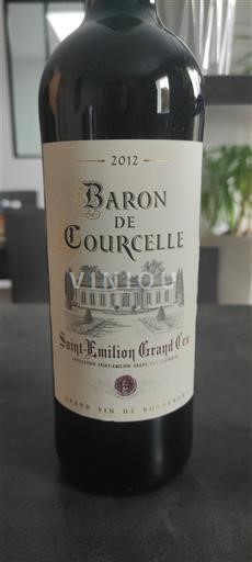 Bordeaux Saint-Émilion Grand Cru Grand Cru Baron de Courcelle 2012
