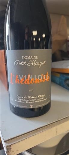 Рона долина Кот дю Рон села Domaine Petit Margot L'hédoniste 2021