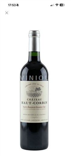 Bordoja Saint-Émilion Grand Cru Château Haut-Corbin 2007
