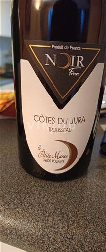 Jura Côtes-du-jura Noir Frères Trousseau 2023