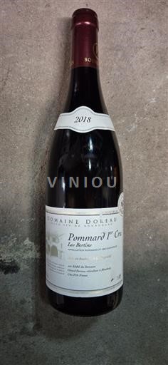 Burgundi Pommard Premier Cru Domaine Doreau Les Bertins 2018