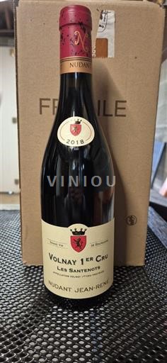 Burgundi Volnay Premier Cru Nudant Jean-René Les Santenots 2018