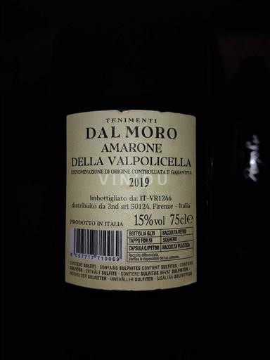 Veneto Amarone della Valpolicella Tenimenti Dal Moro 2019