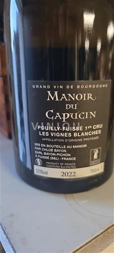 Burgund Ikke spesifisert Premier Cru Manoir du Capucin Les Vignes Blanches 2022