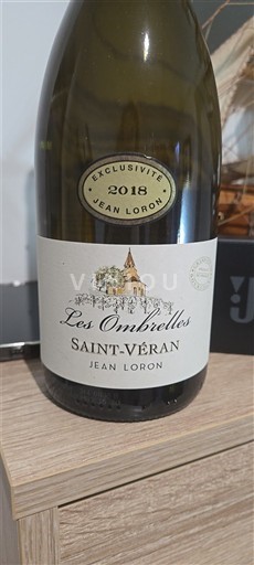 Burgundi Saint-Véran Jean Loron Les Ombrelles 2018