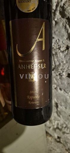 Наhe Нае Ökoweingut August E. Anheuser Rapsodie 2015