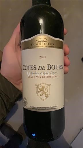 Bordoja Côtes-de-bourg Club des Sommeliers 2021