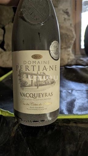 Lugina e Ronës Vacqueyras Domaine Pertiane Clos du Cloître des Pères 2015