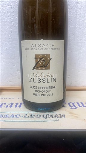 Алзас Аласас Valentin Zusslin Clos Liebenberg Monopole 2012