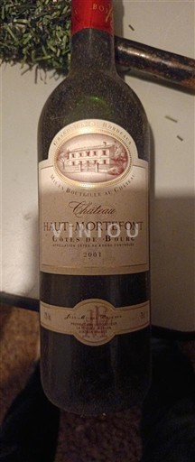 Bordoja Côtes-de-bourg Château Haut-Mortefont 2001