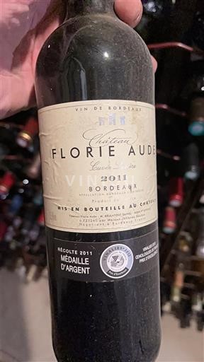 Bordeaux Château Florie Aude Elève 2011