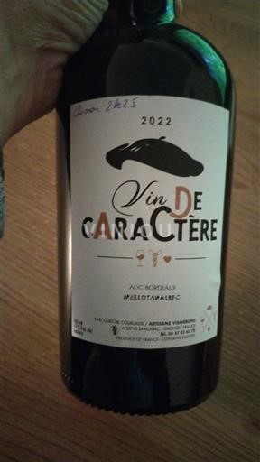Burdeos Bordeaux Vin de Caractère 2022
