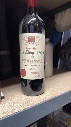 Bordoja Lalande-de-pomerol Domaine Les Chagnasses 2018
