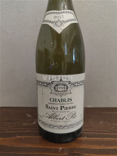 Bourgogne Chablis Albert Pic Saint Pierre 2017