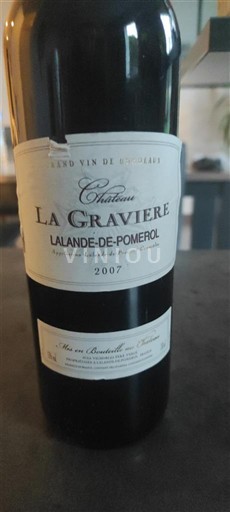 Bordoja Lalande-de-pomerol Château La Gravière 2007