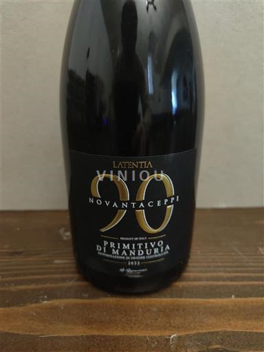 Puglia Primitivo di Manduria Latentia Novantaceppi 2022