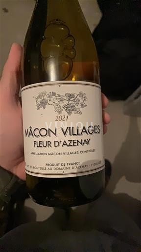 Burgund Mâcon og Mâcon-Villages Domaine Azenay Fleur d'Azenay 2021