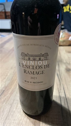 Bordo Haut-Médoc L'Enclos de Ramage 2021