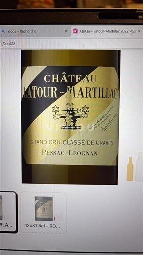 Bordoja Pessac-Léognan Château Latour-Martillac GCC 2022