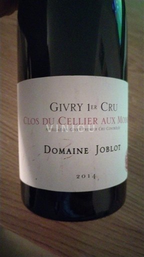 Bourgogne Givry Premier Cru Domaine Joblot Clos du Cellier aux Moines 2014