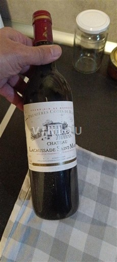 Bordoja Blaye-côtes-de-bordeaux Château Lacaussade Saint-Martin 2001 2001