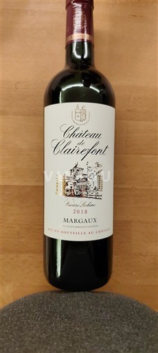 Bordo Margaux Château Clairefont 2018
