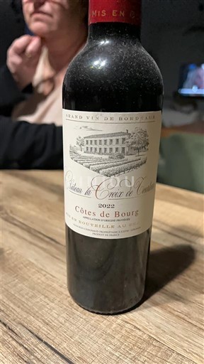 Bordoja Côtes-de-bourg Château La Croix de Chenevelle 2022