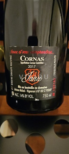 Rhônevallei Cornas Domaine Johann Michel Jana 2017